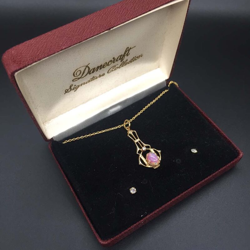 Opal Danecraft Signature Collection Pendant Necklace in Original Box