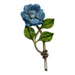 Lovely 1960s Enameled Flower Brooch