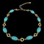 Vintage Faux Turquoise Collar Necklace