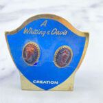 Whiting and Davis high relief cameo earrings