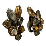 Vintage Regency rhinestone earrings