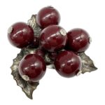 Vintage berry dress clip.