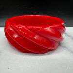Chunky Red Bangle Bracelet