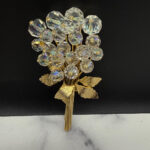 Vintage crystal floral spray.