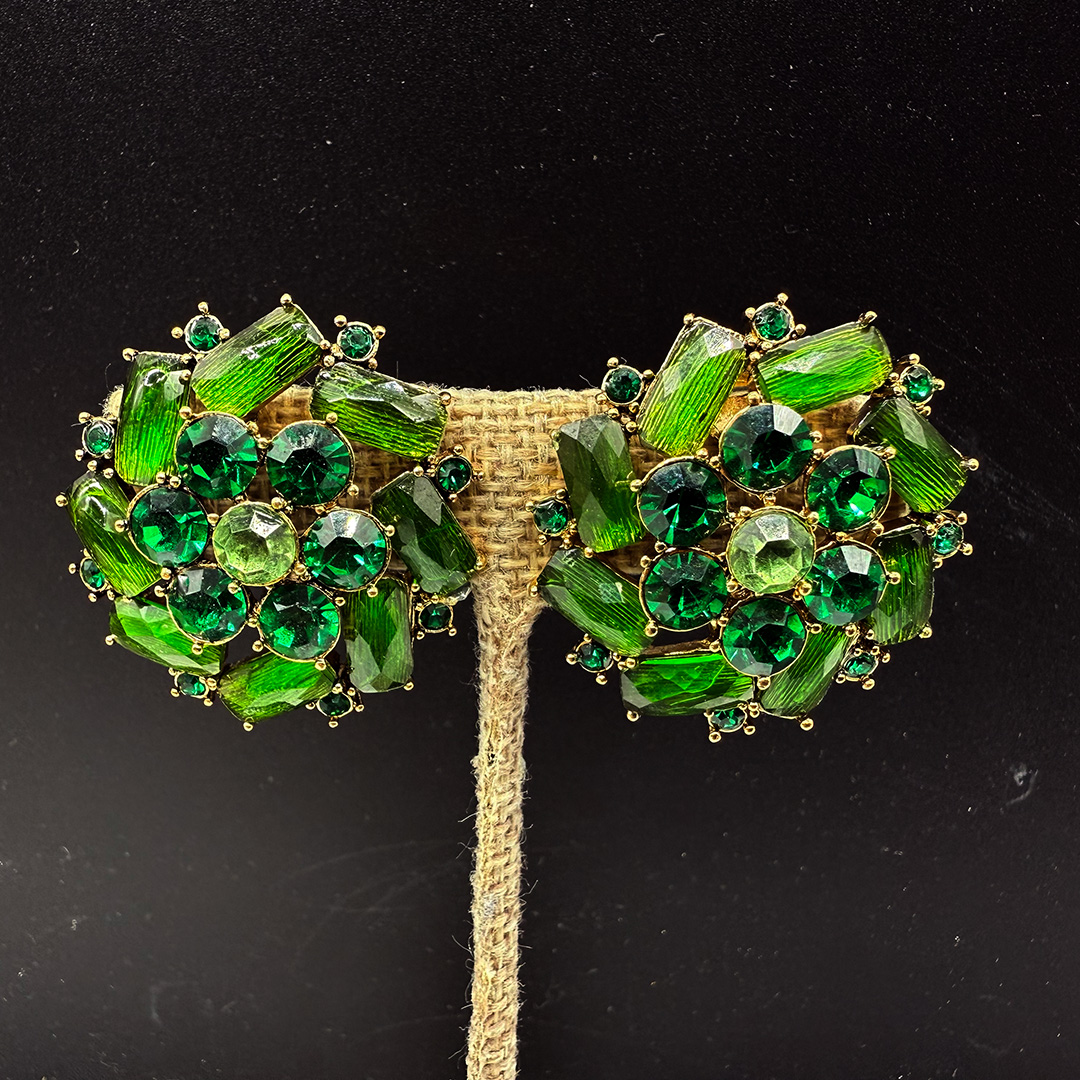 Monet 2000s rhinestone earrings.