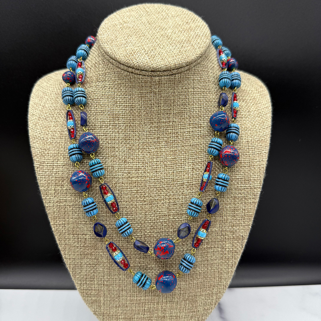 West German resin necklace.