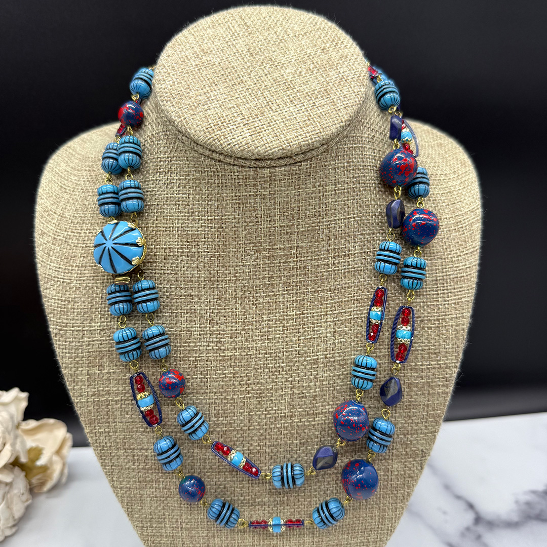 West German resin necklace.