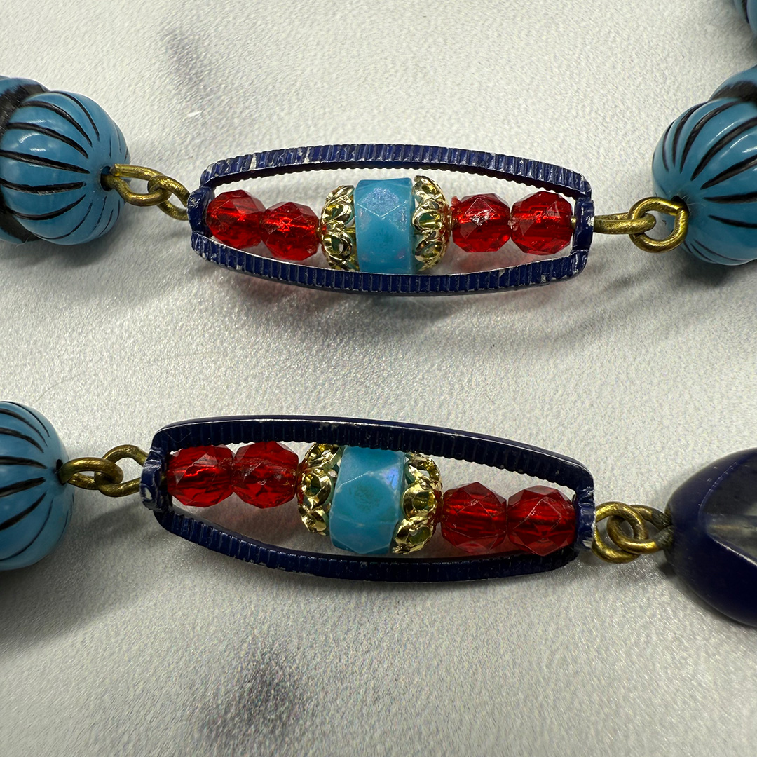 West German resin necklace.