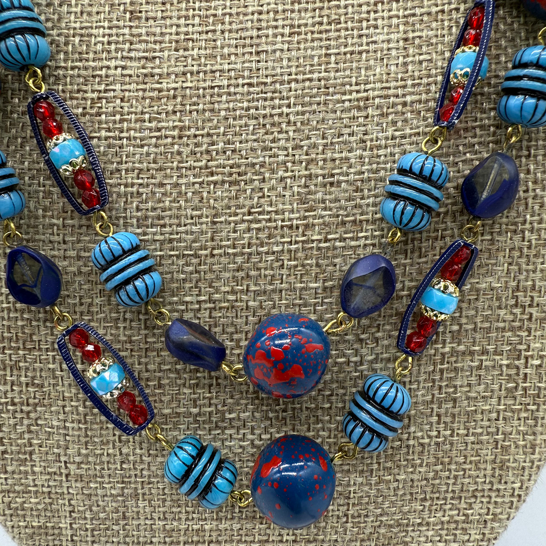 West German resin necklace.