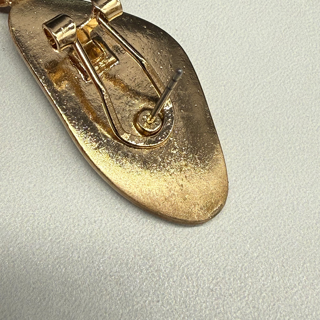 Vintage Biomorphic-shaped Resin Drop Earrings