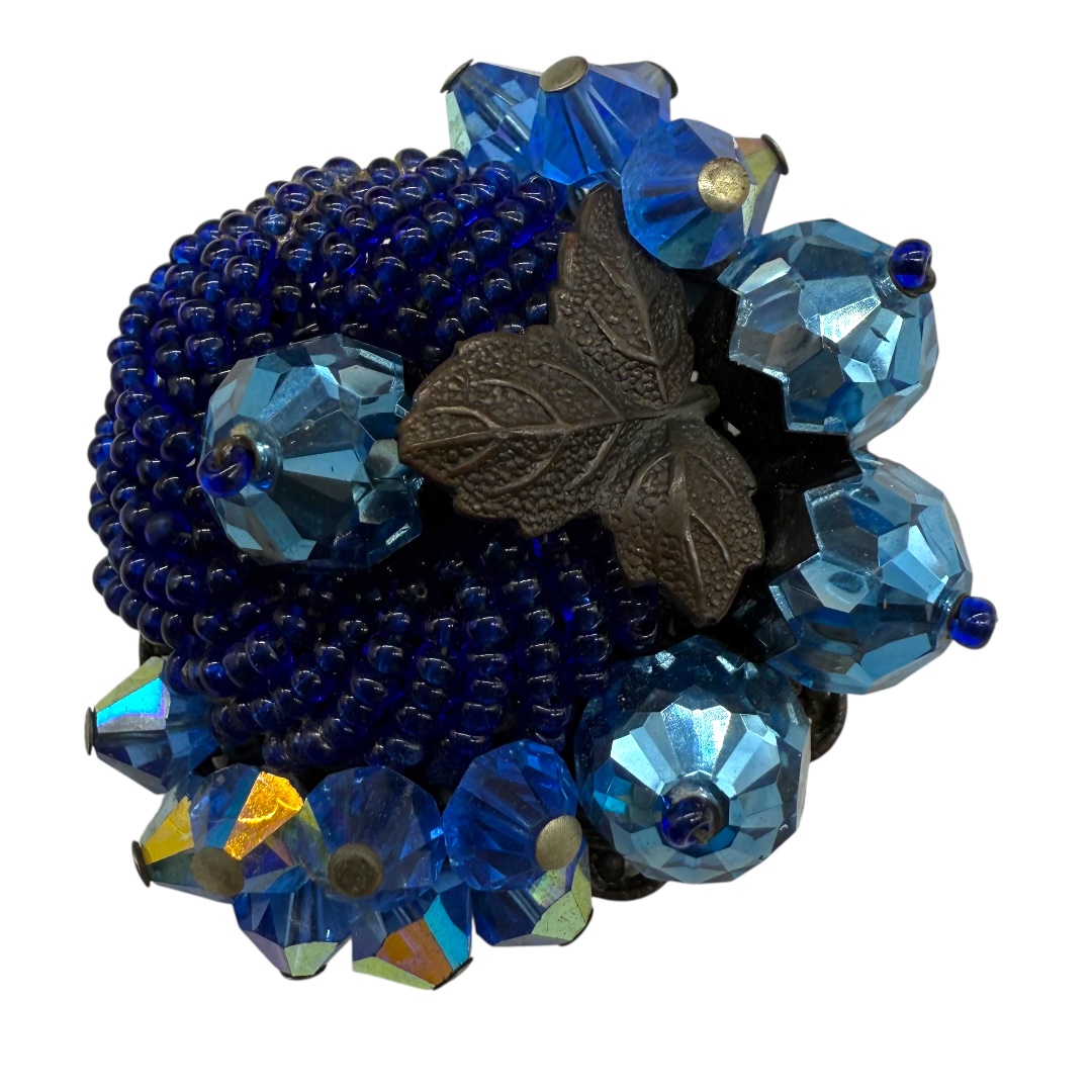 Original by Robert Woven Crystal and Bead Pin